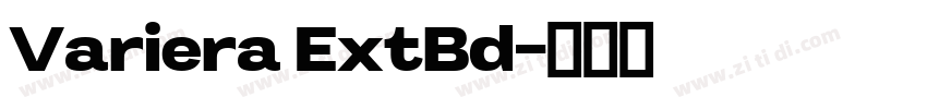 Variera ExtBd字体转换 Variera ExtBd字体转换